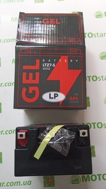 Мотоакумулятор LP GEL MG GTZ7-S 12V, 6Ah, д. 113, ш. 70, в.105, вага 2,3 кг, залитий