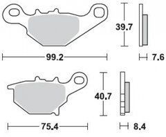 Тормозные колодки BR 905CM44