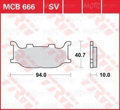 Тормозные колодки LUCAS MCB666