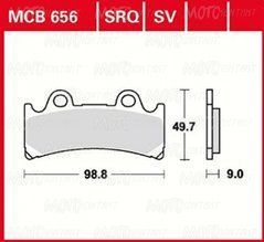 Тормозные колодки LUCAS MCB656SV