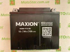 Аккумулятор YTX12-BS MAXION 12V, 10Ah, 125А, 150x85x130 мм +/-