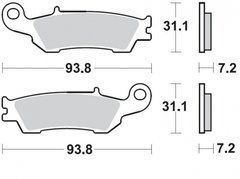 Тормозные колодки BR 929CM44