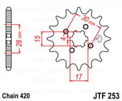 Приводная звезда JT JTF253.14