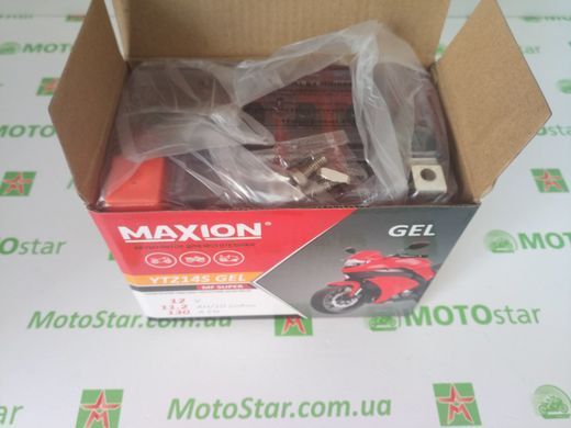 YTZ14S MAXION GEL, гелевий акумулятор 12V, 11,2Ah, 150x87x110 мм