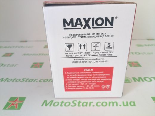 YTZ14S MAXION GEL, гелевий акумулятор 12V, 11,2Ah, 150x87x110 мм