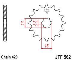 JTF562,10 Звезда передняя