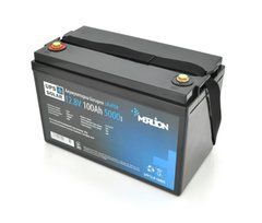 Литий-железо-фосфатный аккумулятор Merlion LiFePO4 12.8V 100AH,(4S1P/BMS-50A), (330x173x220), 10,3kg до 5000 циклов