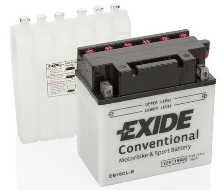 Exide YB16CL-B / EB16CL-B Аккумулятор 19 Ah, 240A, (-/+), 12V, 175x100x175 мм