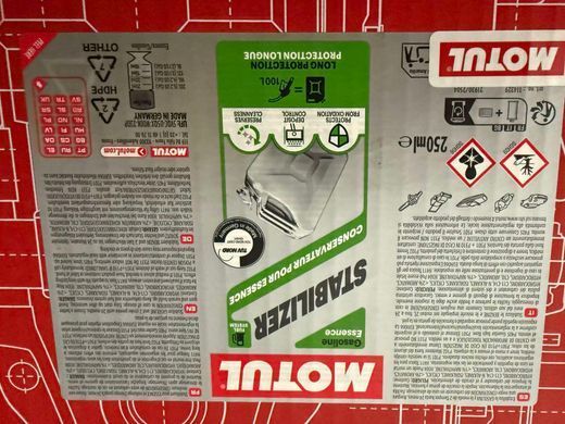 Стабилизатор топлива MOTUL 843802/STABILIZER (250ML)/108559, 250 мл