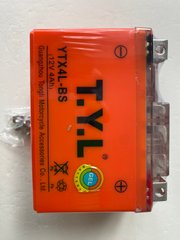 Гелевый аккумулятор T.Y.L YTX4L-BS Gel Supper MF -/+, 12V, 4Ah, 50 A, 114x71x88мм вес 1.450кг.