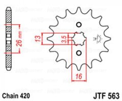 Приводная звезда JT JTF563.11