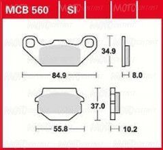 Тормозные колодки LUCAS MCB560SI
