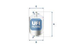 UFI 31.760.00 - Фільтр паливний BMW / Ducati (MANN MWK 44)