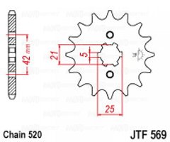 Приводная звезда JT JTF569.12
