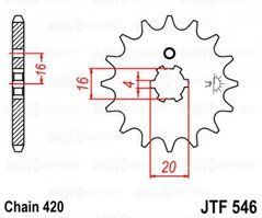 JT JTF546.12 - Звезда передняя