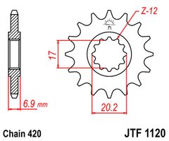 Приводная звезда JT JTF1120.11
