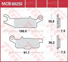 Тормозные колодки LUCAS MCB802SI
