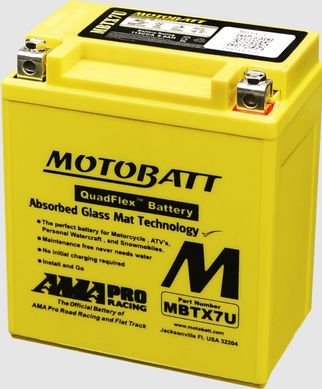 Motobatt MBTX7U Мото акумулятор 8 A/ч, 115 A, (-/+), 114x70x128 мм